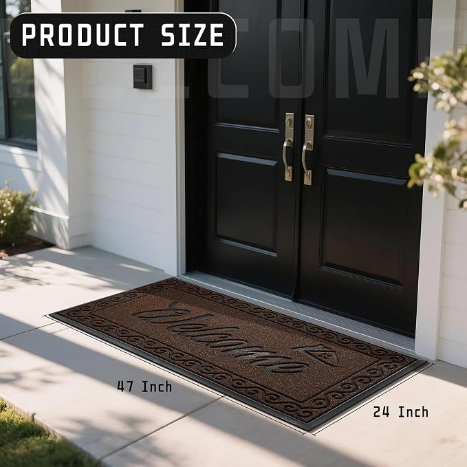 Yimobra Welcome Mat, Heavy Duty Sturdy Door Mats - Image 2