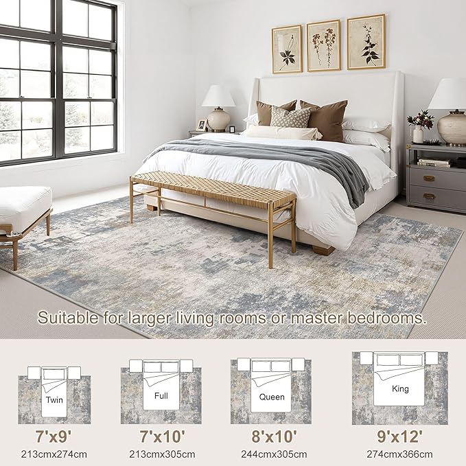 UERMEI 7x9 Area Rug Living Room Rugs - Image 3