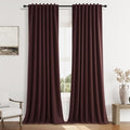 Guken 100% Blackout Curtains 102 Inch Length 2 Panels Set by Guken