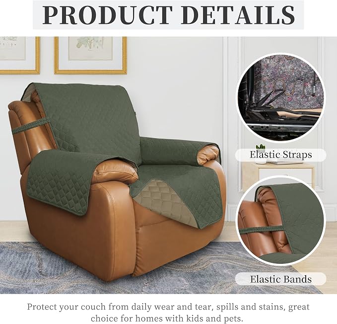 ISSUNTEX Double Protection 100% Waterproof Recliner Covers - Image 5