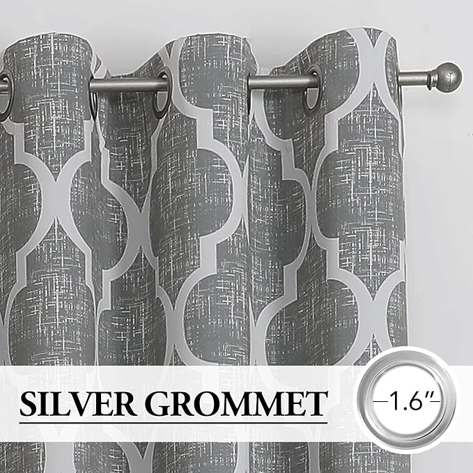 Beauoop 100% Blackout Curtains 84 Inches Long 2 Panels - Image 2