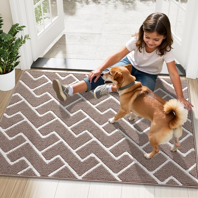 OLANLY Front Door Mat, Non-Slip Rubber Backing, Dirt Resistant and Absorbent - Image 8