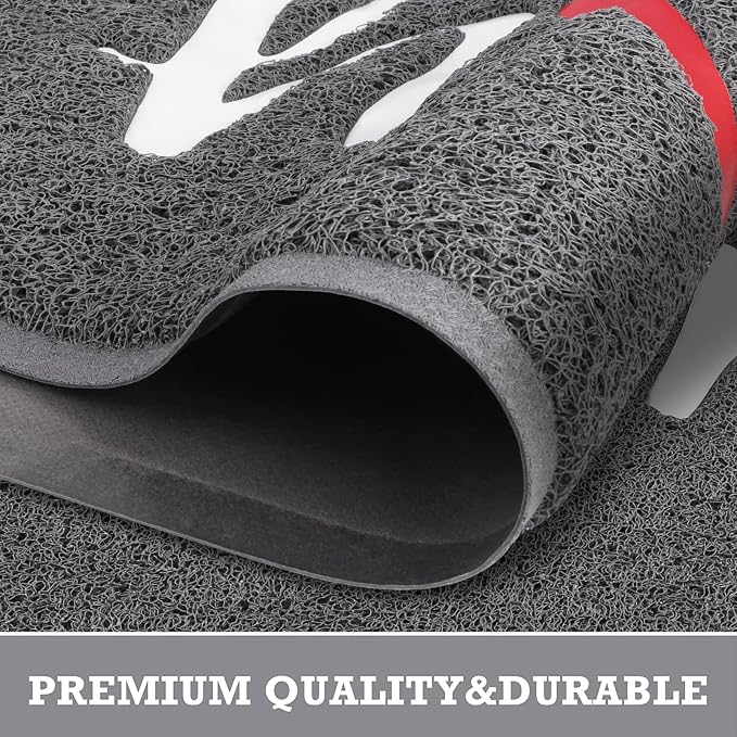 CozyBounty Black Door Mat Welcome Mats Home Non-Slip Doormat - Image 4