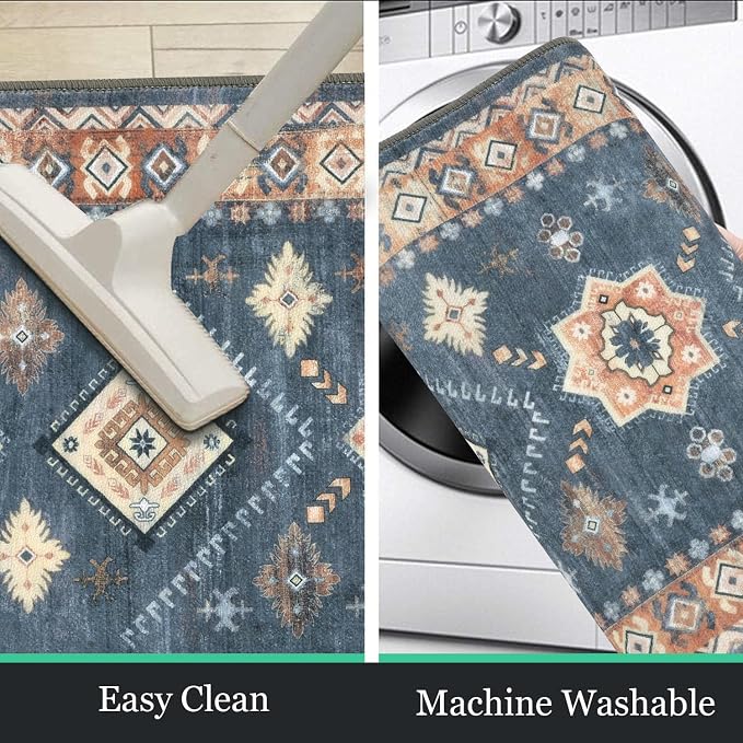 HEBE Boho Kitchen Rug Sets 3 Piece - Image 5