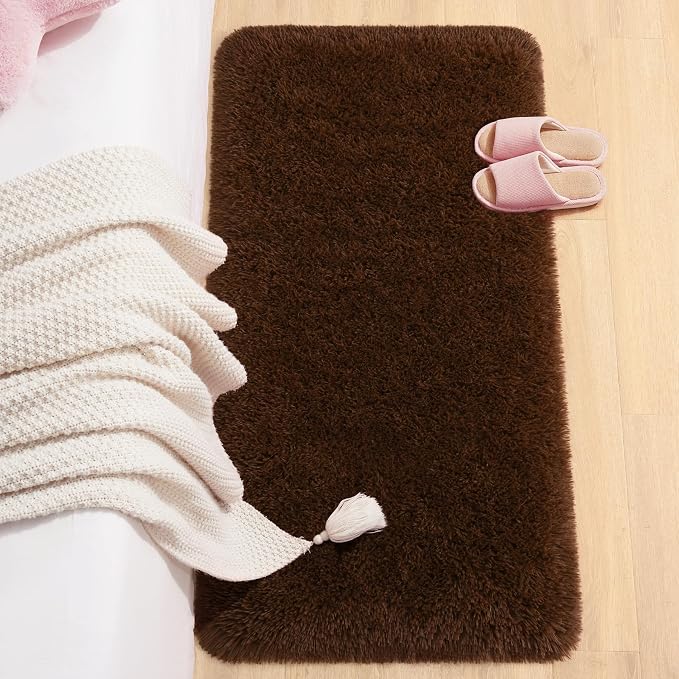 Chicrug Soft Runner Rug for Bedroom Living Room Plush Fluffy Rugs 2x4 Feet - Image 4