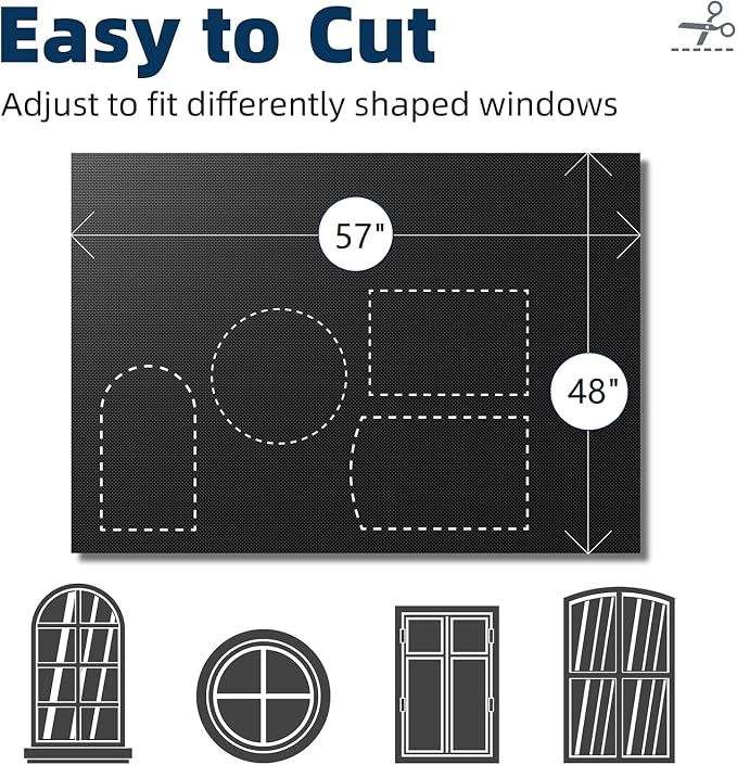 NIGHTON Portable Blackout Curtains 48"×59", Strong Hook and Loop Tape Strips - Image 5