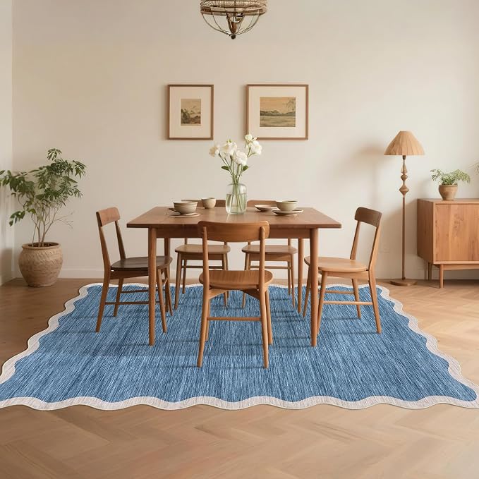 GarveeHome Scalloped Washable Area Rugs 9 x 12 Rug - Image 9