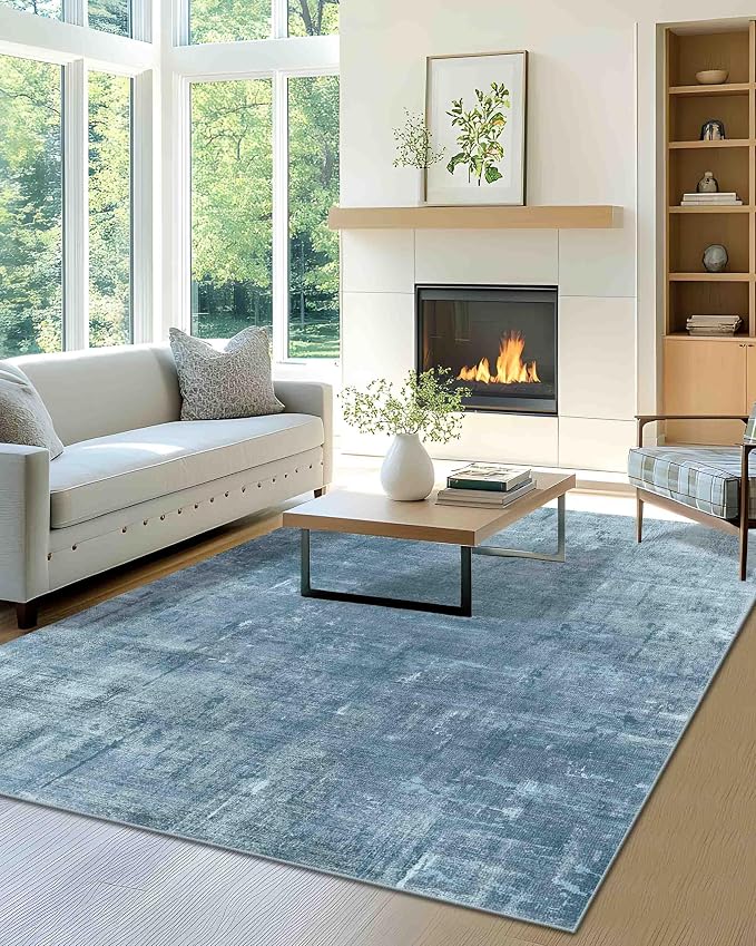 Latte&Fog 3x5 Entryway Rug Indoor, Modern Abstract Washable Area Rug, Boho Non - Image 2