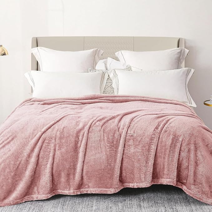 Exclusivo Mezcla Plush Fuzzy Fleece Bed Blanket King Size, Super Soft, Fluffy by ExclusivoMezcla
