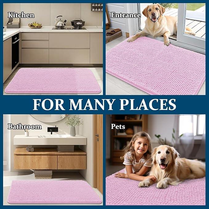 OLANLY Dog Door Mat for Muddy Paws 70x24, Absorbs Moisture and Dirt, Absorbent - Image 8