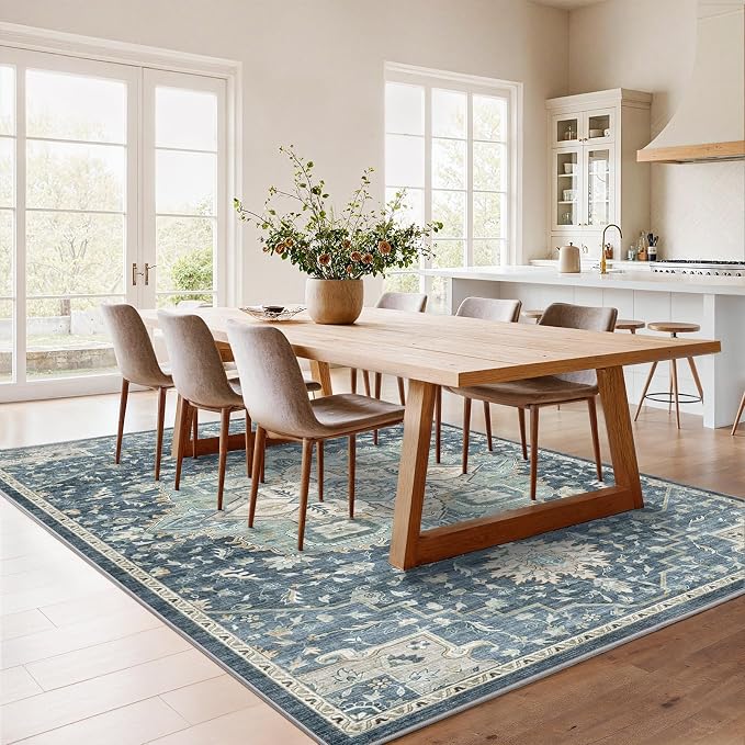 AMADA HOMEFURNISHING 5x7 Area Rugs, Washable Living Room Rug Low-Profile - Image 2