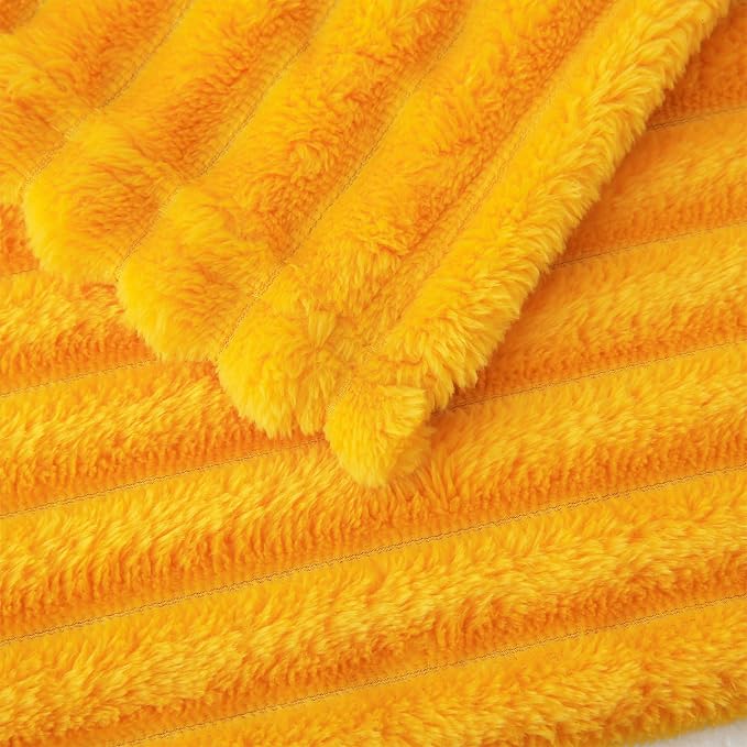 Yellow Fleece Throw Blanket 50”×60” - Image 7