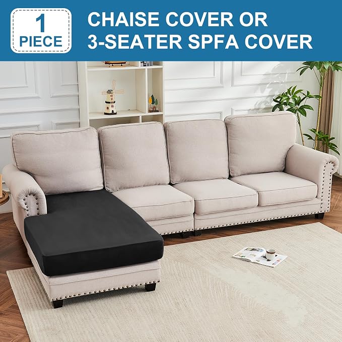 Couch Cover Velvet Chaise Cushion Cover - Image 3