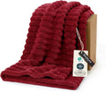 Bedsure Soft Twin Blanket for Bed Decor Gifts Red 60"x80" | Birthday Gifts for by Unknown