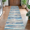 Lansny Modern Abstract Hallway Runner Rug by lansny