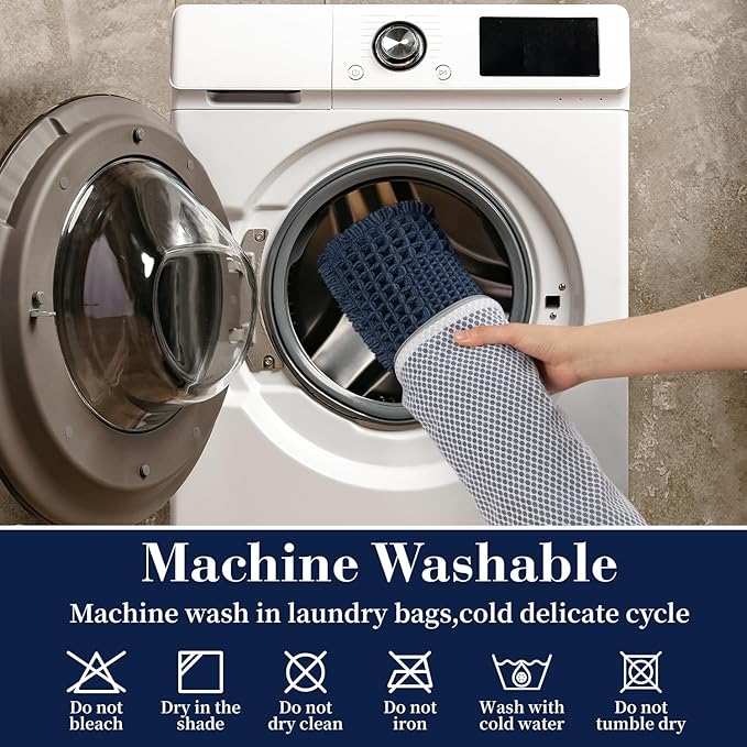 RESARE Waffle Bath Mat, Super Absorbent Non Slip, Machine Washable, Ultra Soft - Image 6