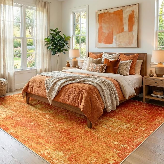 Washable Area Rugs 5'x7' Non-Slip Modern Abstract Soft - Image 2