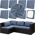 8Pcs Outdoor Cushion Covers, Patio Cushion Covers, Stretch Elastic Slipcovers by dreahoteztil