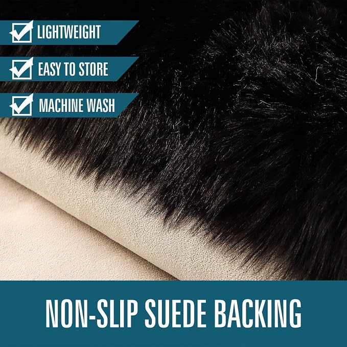 LOCHAS Soft Fluffy Faux Fur Rugs - Image 4