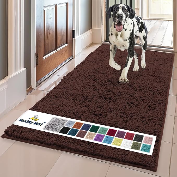 Muddy Mat® | Super Absorbent Door Mat Indoor, Microfiber Quick Dry Chenille by MuddyMat%C2%AE