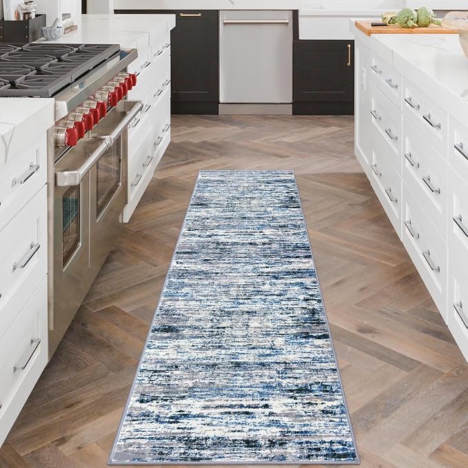 Lansny Modern Abstract Runner Rug 2x6 - Image 2