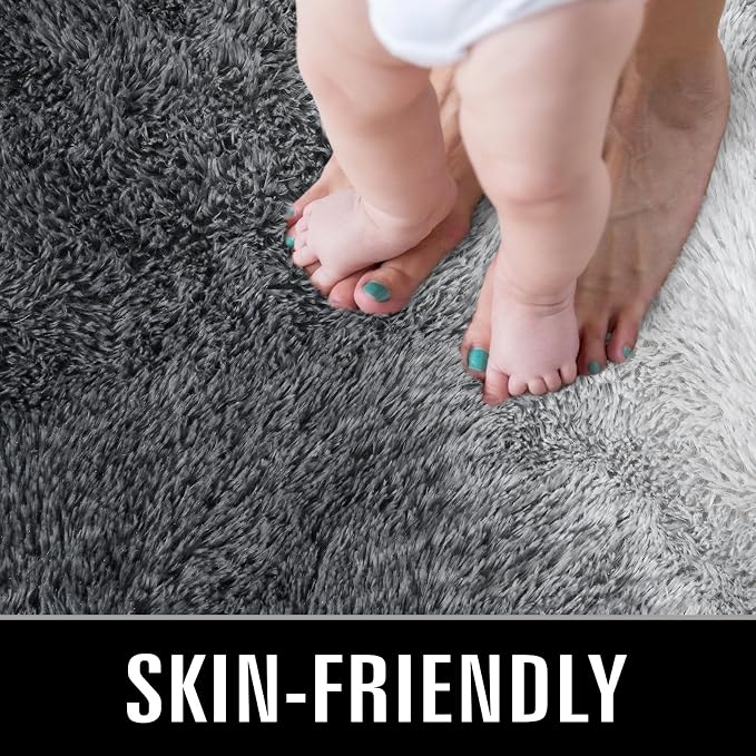TWINNIS Super Soft Shaggy Rugs Fluffy Carpets, 8x10 Feet, Indoor Modern Plush - Image 3
