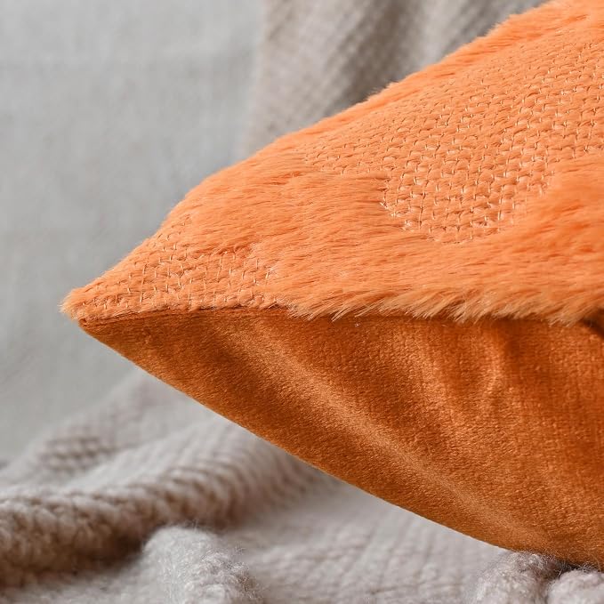 Set of 2 Soft Moroccan Throw Pillow Covers 24x24 Inch Plush Boho Decorative - Image 4