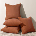 Topfinel Decorative Terracotta Throw Pillow Covers Cushion Cases, Rustic Home by Topfinel
