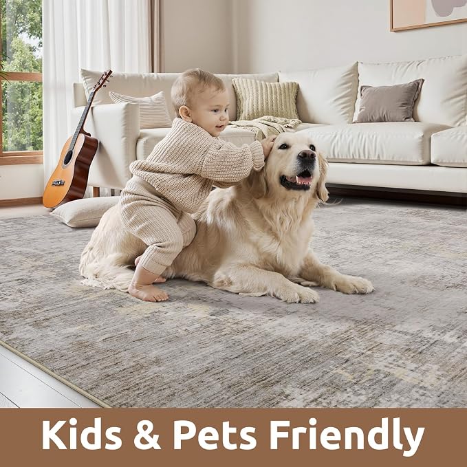 AMOAMI 2 x 6 Hallway Runner Rug Non Slip Super Soft Runner Rugs Machine - Image 5