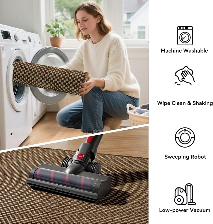 YDKGL 2x6 ft Kitchen Runner Rugs Mat Non Slip Woven Runners - Image 7
