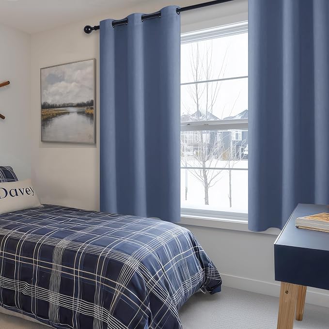 Blackout Curtains for Bedroom, 38 x 54 Inch, 2 Panels | Thermal Insulated & - Image 6