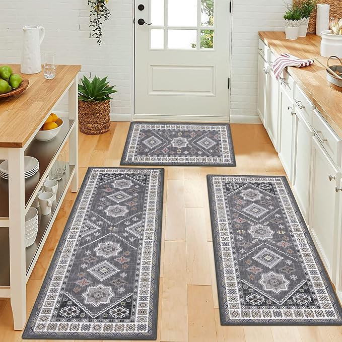 HEBE Boho Kitchen Rug Sets 3 Piece - Image 3