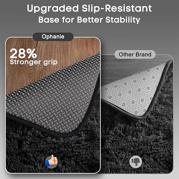 Ophanie Small Black Entryway Throw Rugs - Image 4