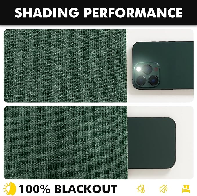 MIULEE 100% Blackout Linen Curtains - Image 7