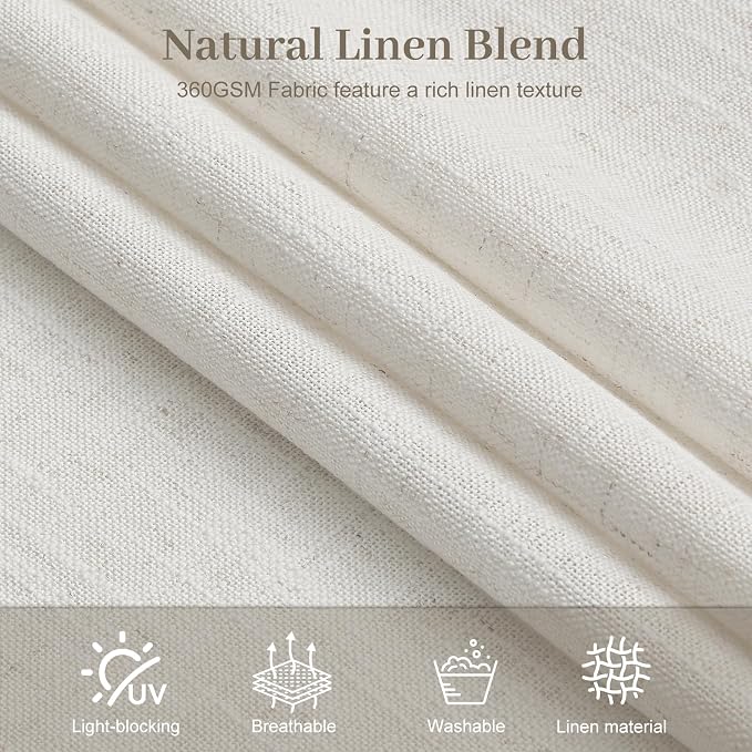 IVAPUPU Extra Width Pinch Pleated Curtains - Image 6
