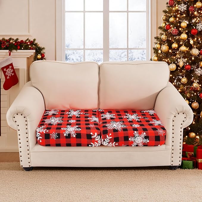 Smiry Printed Couch Cushion Covers, Stretch Soft Couch Covers - Image 5