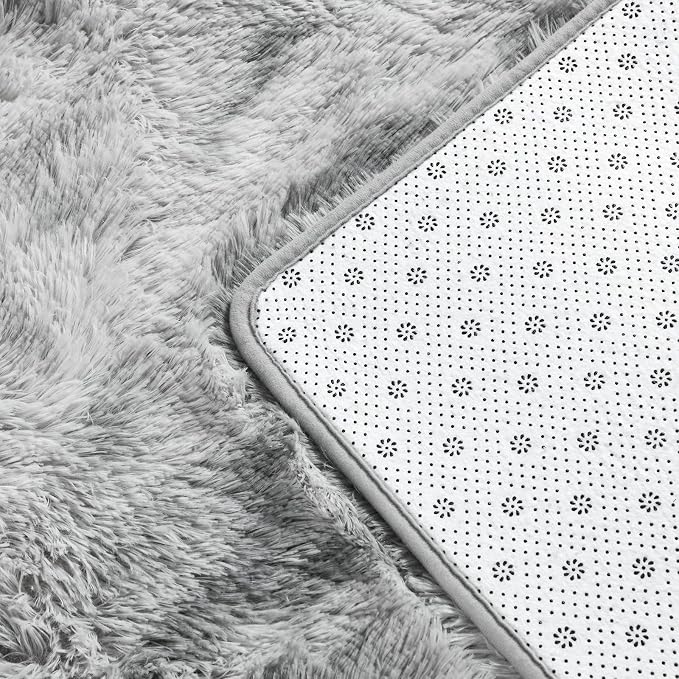 Deerhoo Large Shag Area Rugs 6 x 9, Tie-Dyed Plush Fuzzy Rug - Image 5