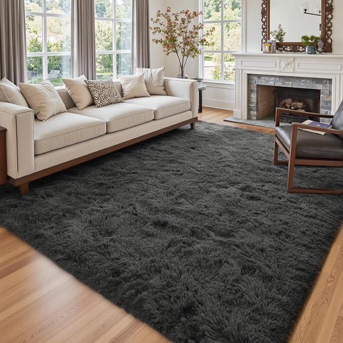 9x12 Ft Extra Large Shag Rugs for Living Room, Ultra Soft Fluffy Furry Area by Cuzwlovita