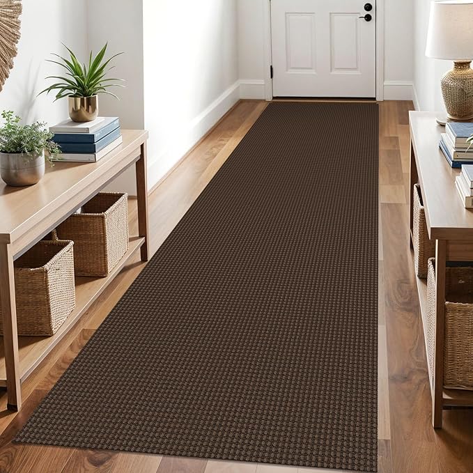 KOZYFLY Runners for Hallways 3x10 ft Washable Kitchen Runner Non Slip Rubber by KOZYFLY