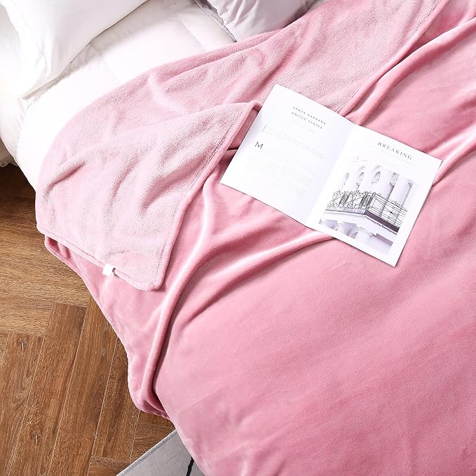TASTHROW Large Flannel Fleece Throw Blanket, 90×90 Inch - Image 3