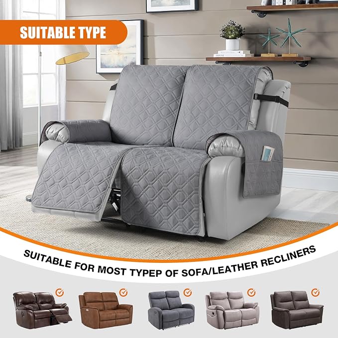 VANSOFY Waterproof Recliner Couch Covers, Sofa Covers 1-Piece Washable - Image 5
