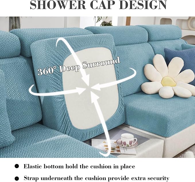 Couch Covers for 3 Cushion Sofa Pet Friendly Couch Cushion Covers Universal - Image 4