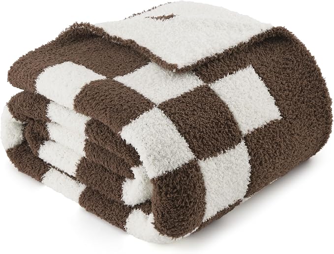 Bedsure Gentlesoft Checkered Twin Blanket - Image 7