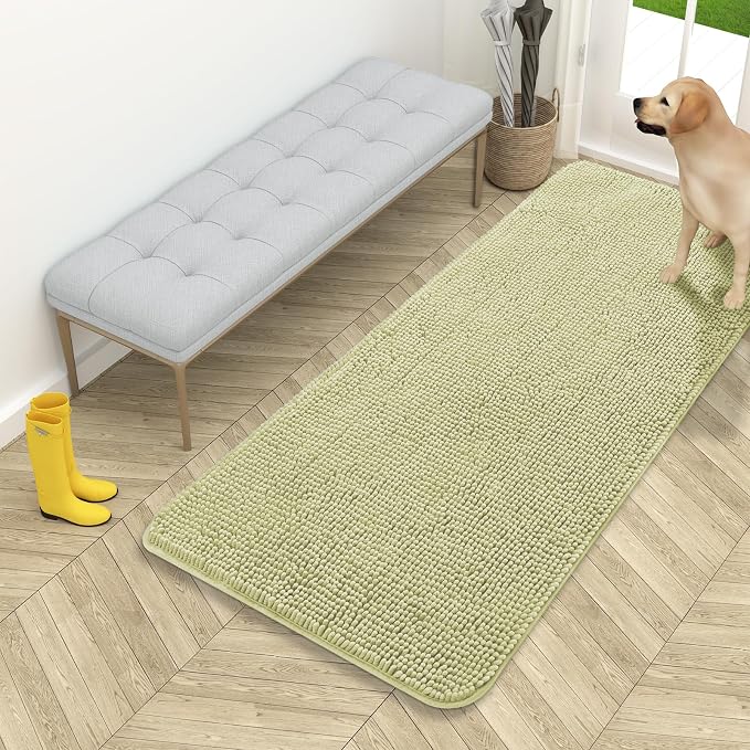 OLANLY Dog Door Mat for Muddy Paws 54x24, Absorbs Moisture and Dirt, Absorbent by OLANLY