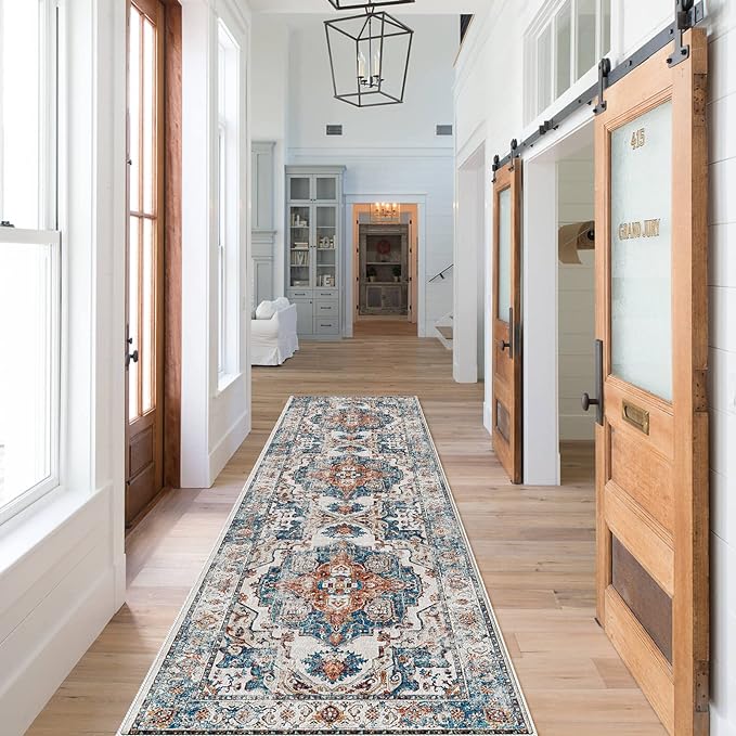 Hallway Washable Runner Rug by HYHAOYUNLAI