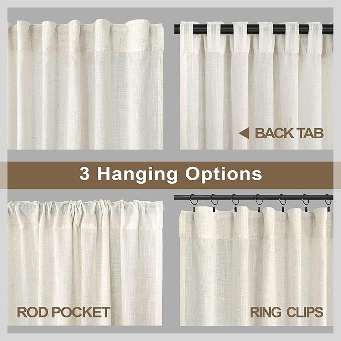 Pitalk 105 Inch Curtains 2 Panels - Image 5