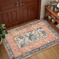 GarveeHome Terracotta Teal 2x3 Door Mat Indoor Rugs by GarveeHome