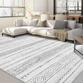 Nakagishi 7x9 Area Rug Living Room: Washable Boho Large Neutral Modern Soft by NakagishiAreaRug