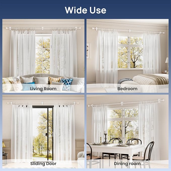 ENJOYBASICS No Drill Curtain Rods - Image 6