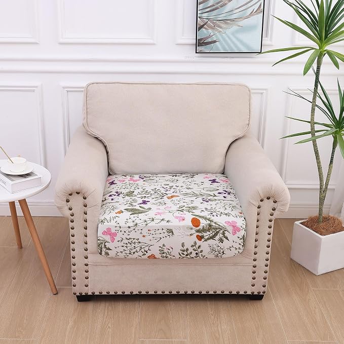 hyha Printed Couch Cushion Covers, Floral Sofa Covers Washable - Image 5